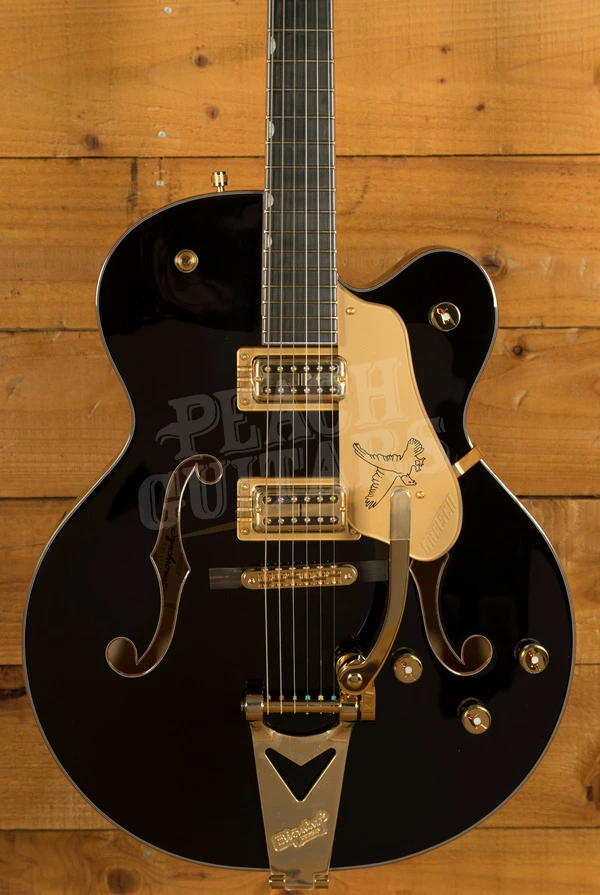 Gretsch Synchromatic Falcon Hollow Body Single-Cut with Bigsby - Ebony - Black