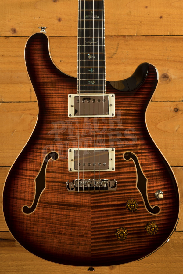 PRS SE Hollowbody II Piezo - Orange Tiger Smokeburst