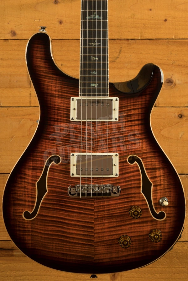 PRS SE Hollowbody II Piezo - Orange Tiger Smokeburst
