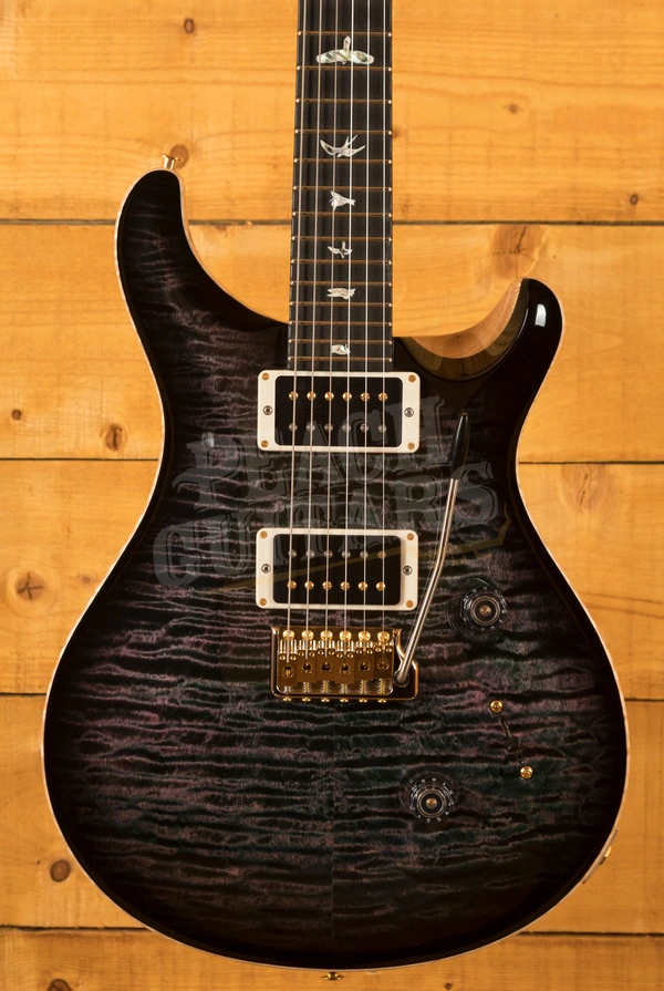 PRS Custom 24 Flame Maple Neck 10 Top Pattern Thin Ebony Custom Colour