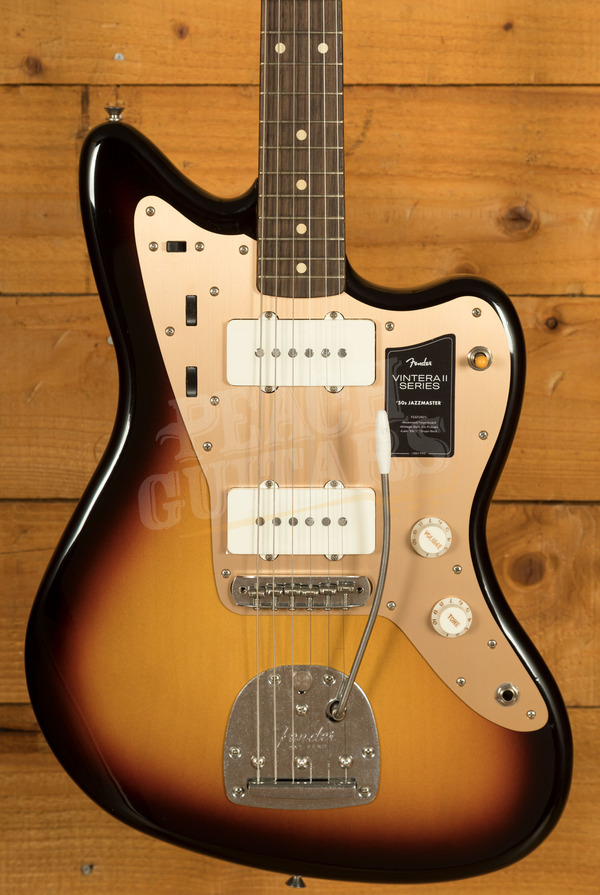 Fender Vintera II Road Worn '50s Jazzmaster - Rosewood - 3-Colour Sunburst