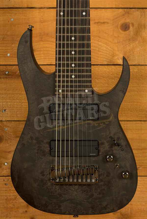 Ibanez RG Axe Design Lab | RG9PB - 9-String - Transparent Grey Flat