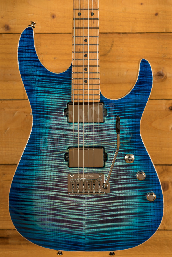 Tom Anderson Li'L Angel | Ultraviolet Blue Burst w/Binding