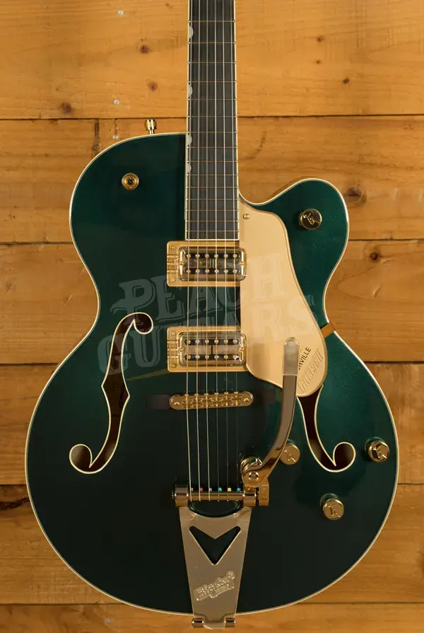 Gretsch Synchromatic Nashville Hollow Body Single-Cut with Bigsby - Ebony - Cadillac Green