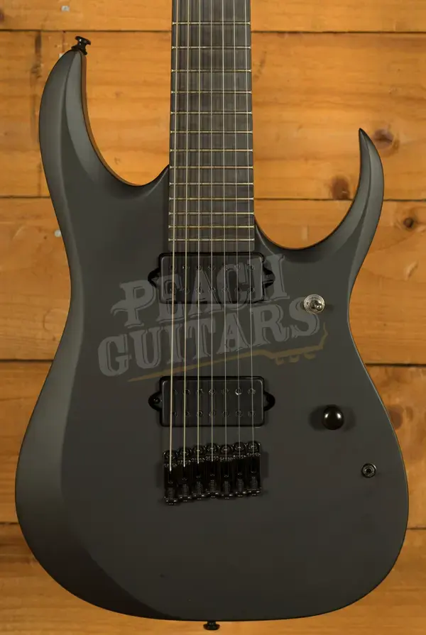 Ibanez RGDRB71 RGD Series Iron Label - Ebony - Black Flat - 7-String