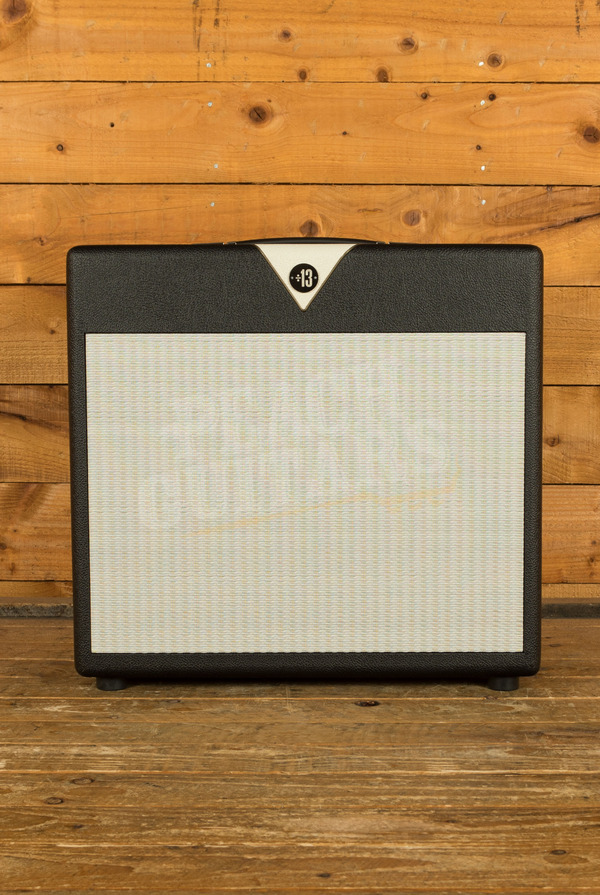 Divided By 13 1x12 Open Back Cabinet | Celestion G12H - Black Bronco Tolex - Cream V