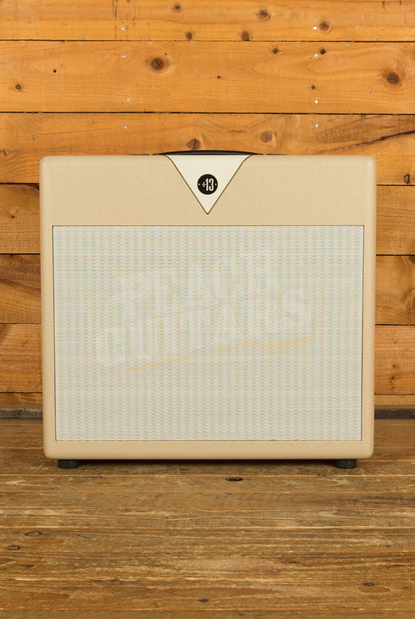 Divided By 13 1x12 Open Back Cabinet | Celestion G12H - Vintage Vanilla Tolex - Cream V