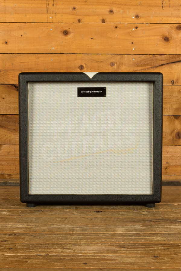 Divided By 13 1x12 Rock Block Closed Back Cabinet | Celestion G12H - Black Bronco Tolex - Cream V