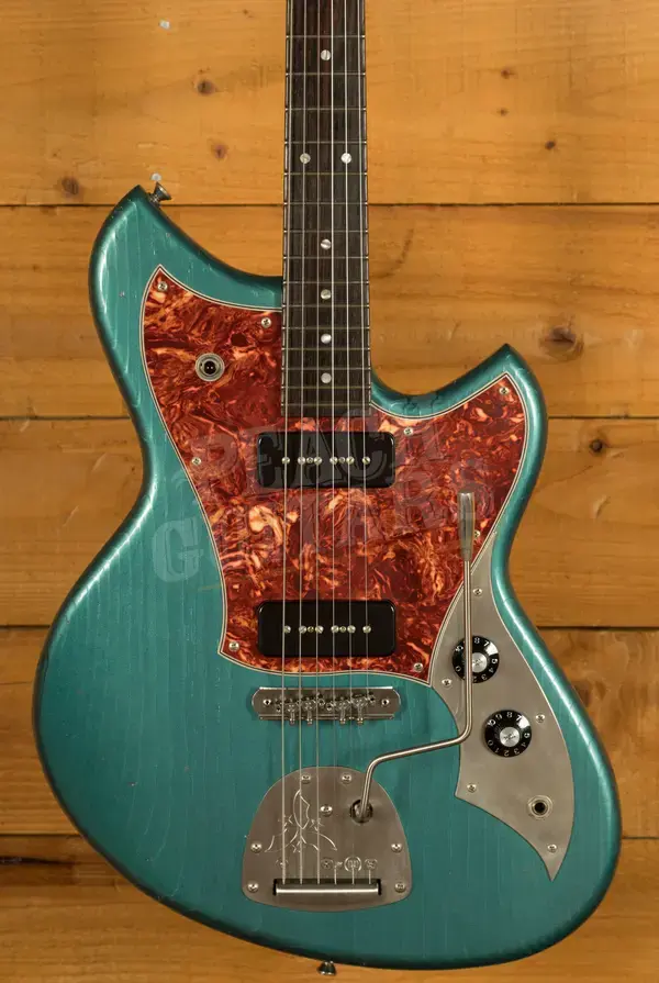 Novo Nucleus Serus J | Ocean Turquoise - Tortoise Shell Pickguard