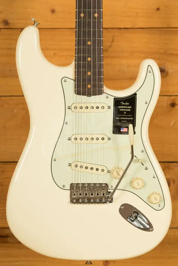 Fender American Vintage II 1961 Stratocaster - Rosewood - Olympic White