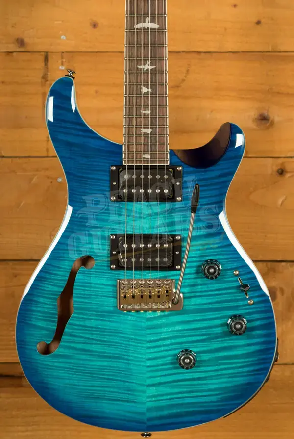 PRS SE Custom | Custom 24 Semi-Hollow Piezo - Lake Blue
