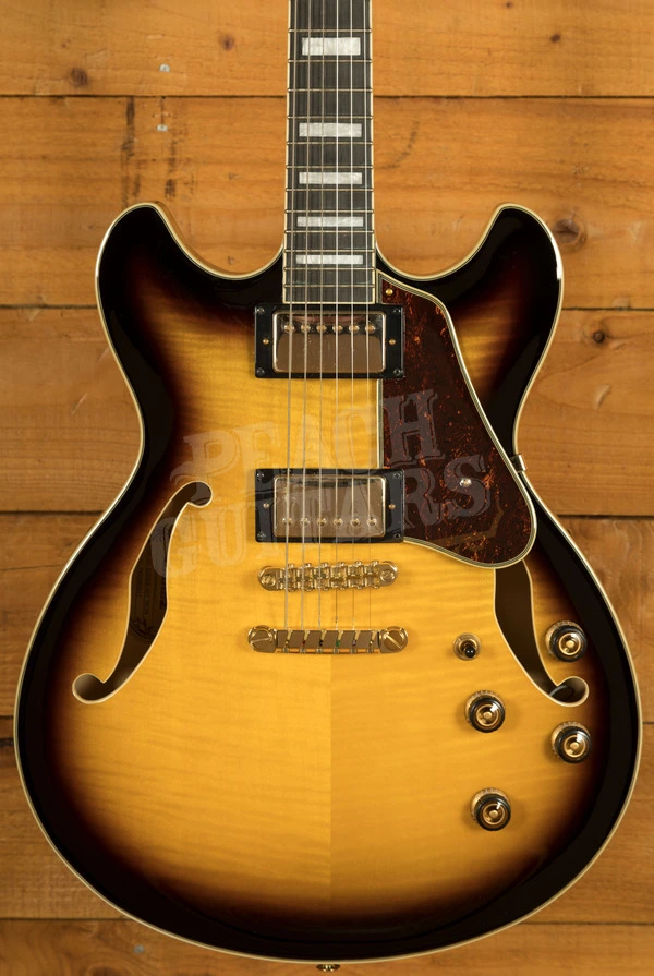 Ibanez AS Artcore Expressionist | AS93FM - Antique Yellow Sunburst