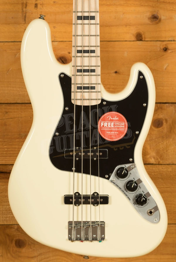 Squier Affinity Series Active Jazz Bass Maple Olympic White