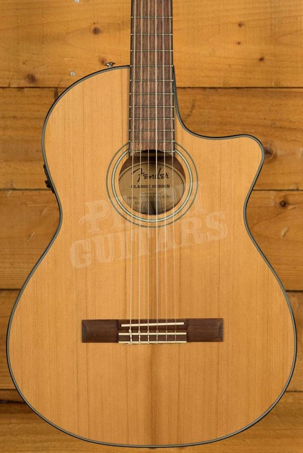 Fender CN-140SCE Nylon Thinline w/Hard Case - Natural