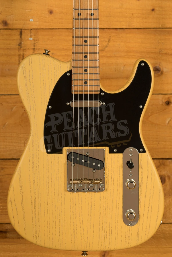 Tom Anderson Hollow T Icon Contoured | Satin Organic Grain Butterscotch with Brown