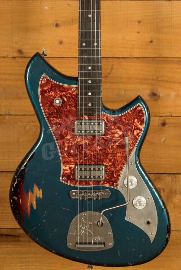 Novo Custom Series Serus J | Lake Como Blue Over '64 3-Tone Burst