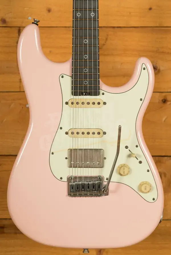 Schecter USA Custom Shop Nick Johnston HSS Wembley - Atomic Pink Aged Nitro