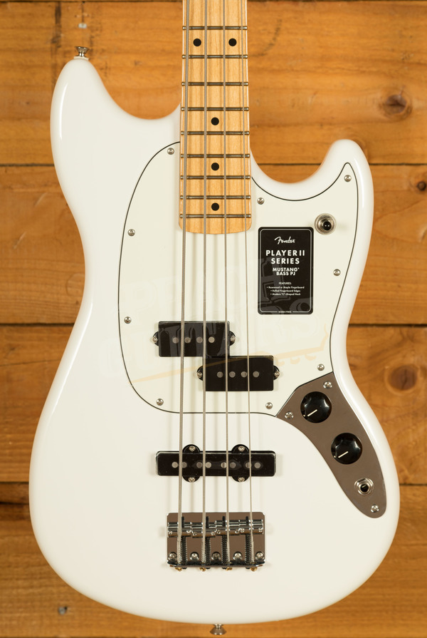 Fender Player II Mustang Bass PJ - Maple - Polar White