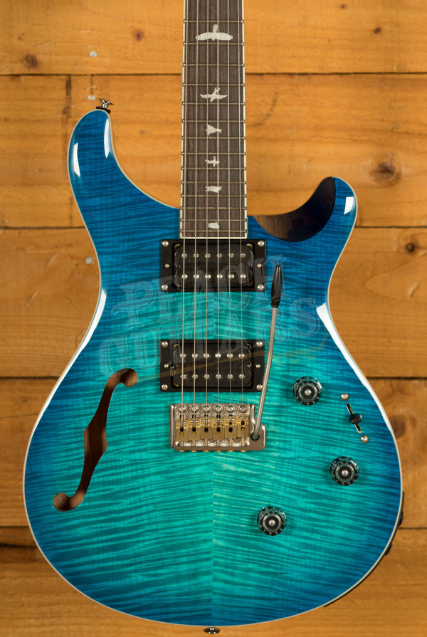 PRS SE Custom | Custom 24 Semi-Hollow Piezo - Lake Blue