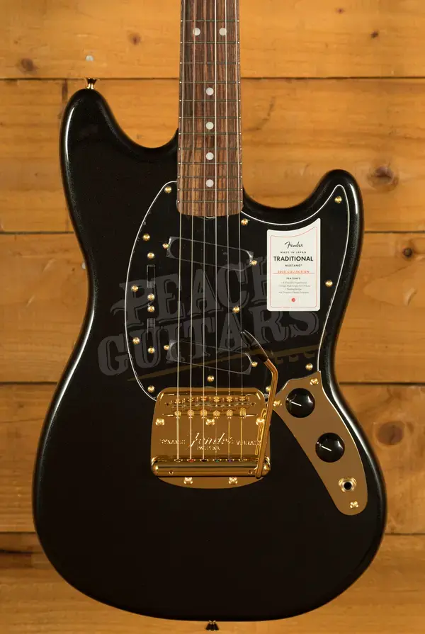Fender Made In Japan Traditional 2025 Collection 60s Mustang - Rosewood - Black Pearl