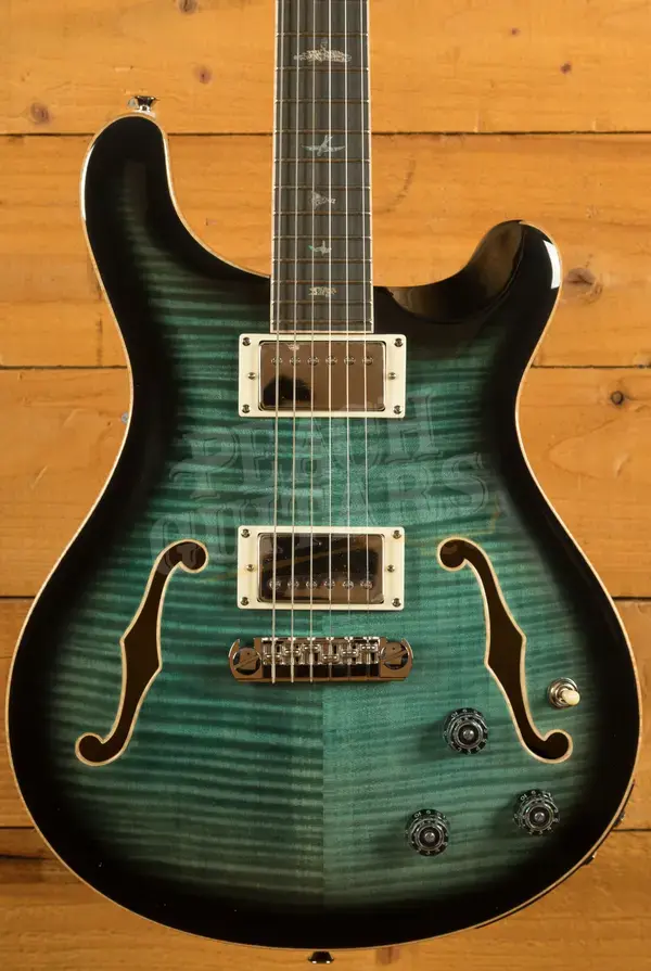 PRS SE Hollowbody II Piezo - Peacock Blue Burst