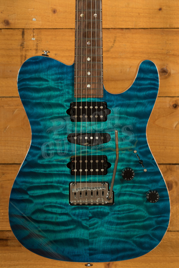 Suhr Custom Classic T Aqua Blue Burst *Used*