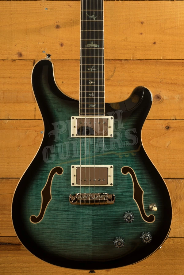 PRS SE Hollowbody II Piezo | Peacock Blue Burst