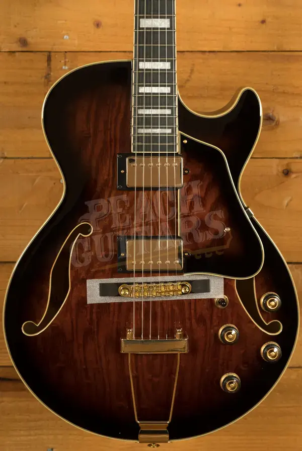 Ibanez AG Artcore Expressionist | AG95QA - Dark Brown Sunburst