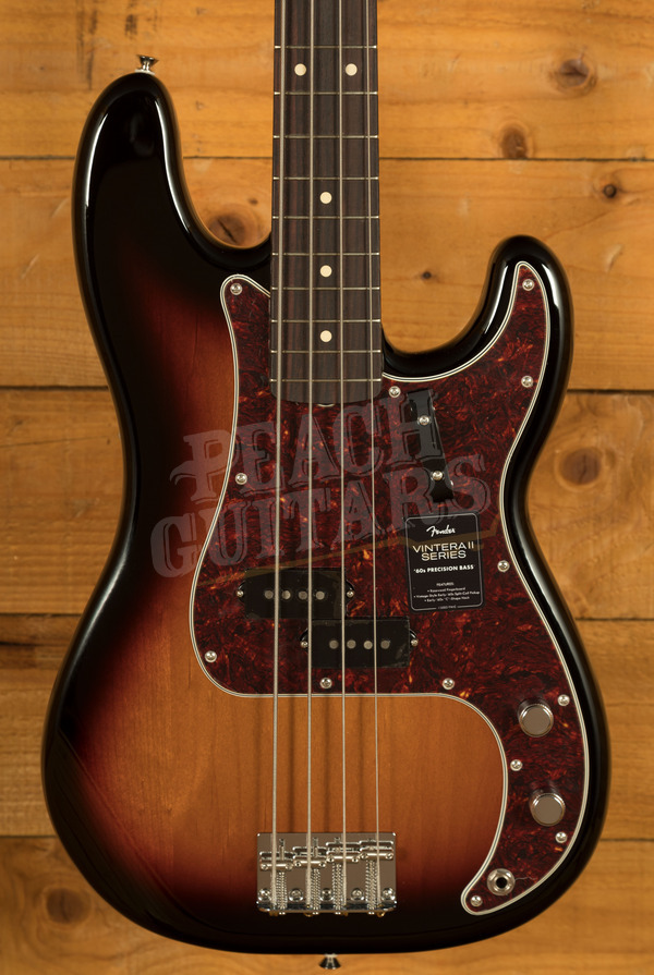 Fender Vintera II '60s Precision Bass - Rosewood - 3-Colour Sunburst