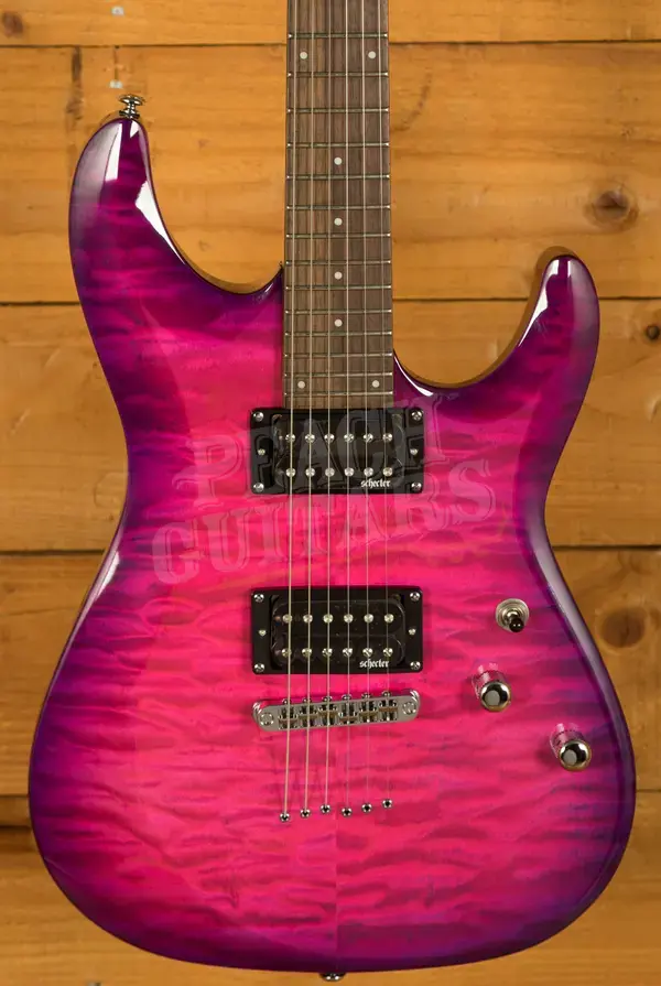 Schecter C-6 Plus - Rosewood - Electric Magenta