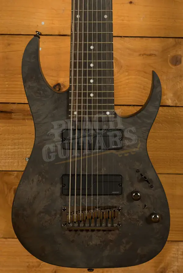 Ibanez RG Axe Design Lab | RG9PB - 9-String - Transparent Grey Flat