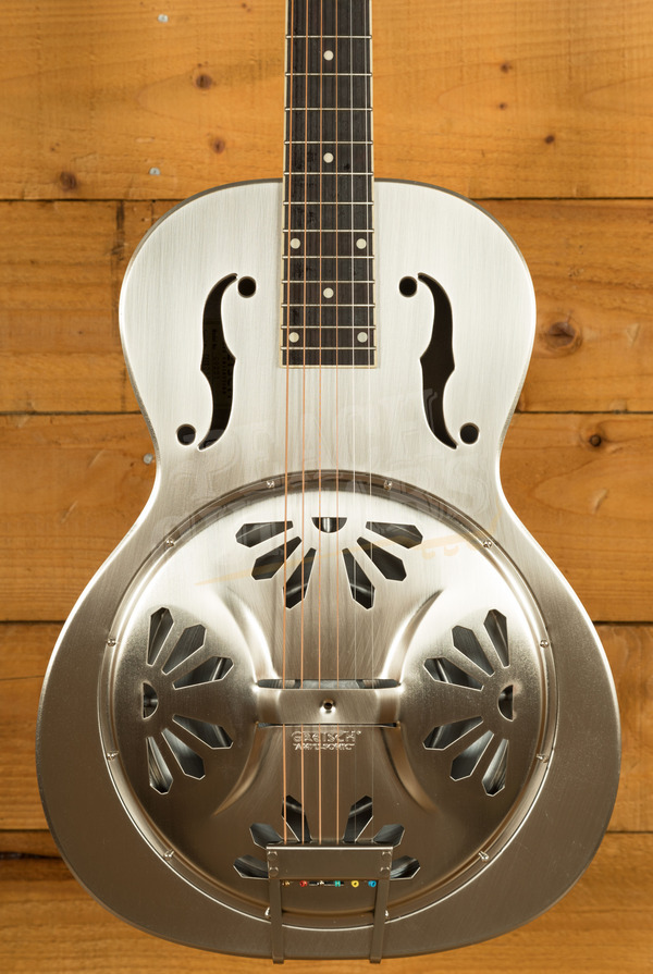 Gretsch G9221 Bobtail Steel Round-Neck Steel Body Resonator Weathered "Pump House Roof"
