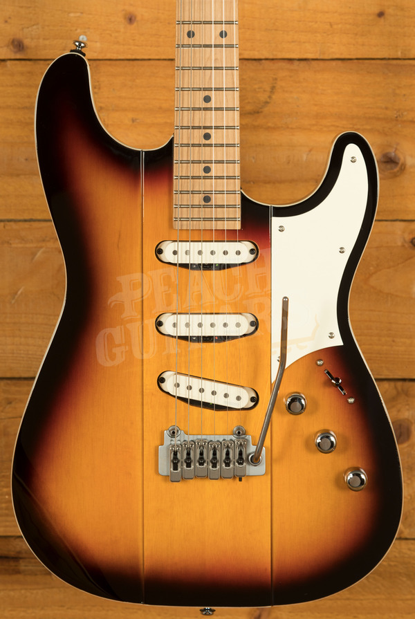 Reverend Signature Series | Greg Koch Gristle ST - 3-Tone Burst - Roasted Maple