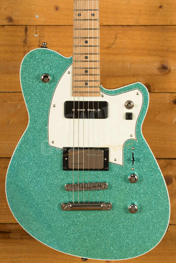 Reverend Signature Series | Chris Freeman - Turquoise Sparkle - Roasted Maple