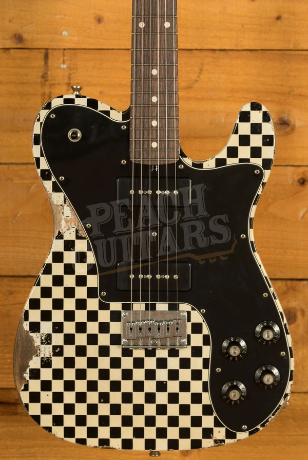 Friedman Guitars Vintage T | Vintage White Checkerboard w/Matching Headstock