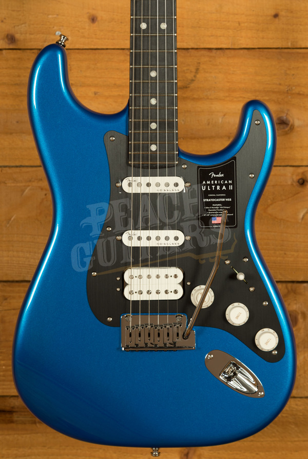 Fender American Ultra II Stratocaster HSS Ebony Noble Blue