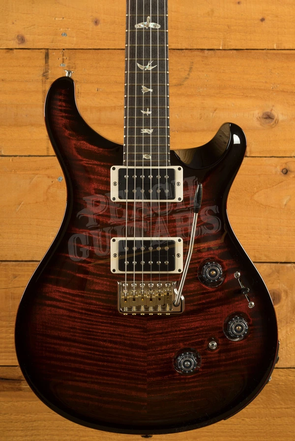 PRS Custom 24 Piezo | Fire Red Smokeburst