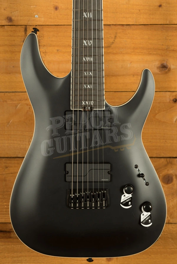 Schecter C-7 SLS Elite Evil Twin | 7-String - Satin Black