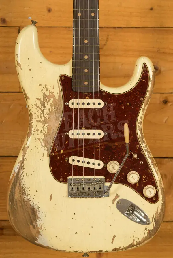 Fender Custom Shop 59 Strat - Super Heavy Relic Aged Vintage White