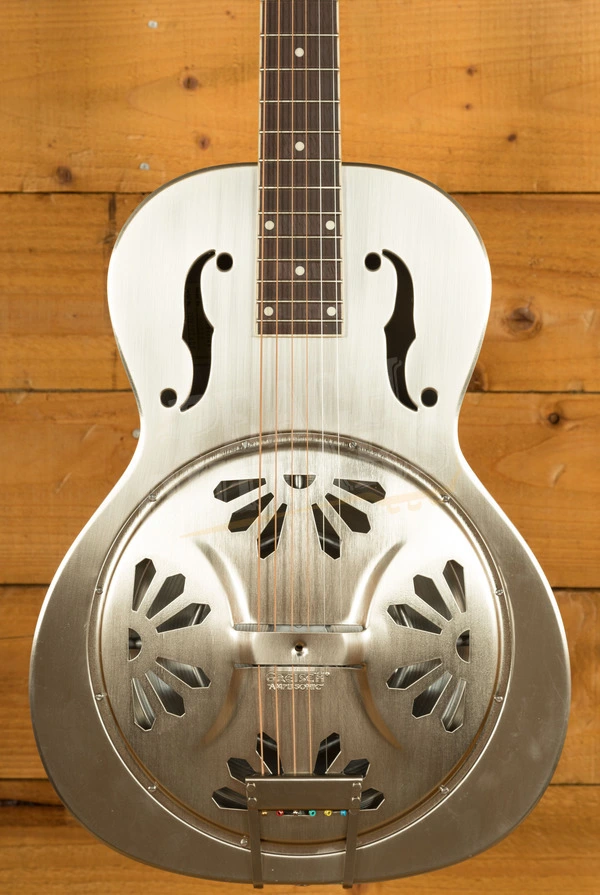 Gretsch G9221 Bobtail Steel Round-Neck Steel Body Resonator Weathered "Pump House Roof"