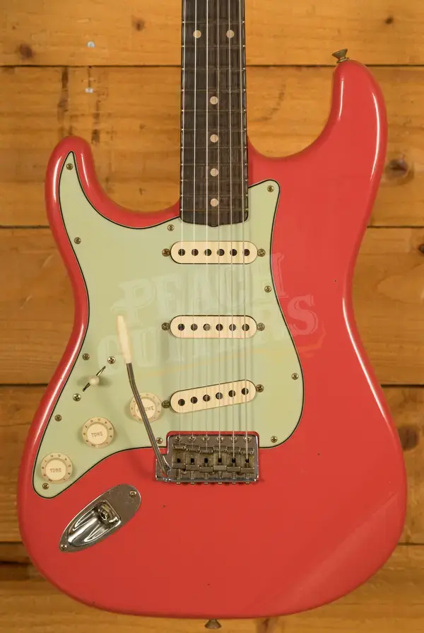 Fender Custom Shop 60 Strat Left-Handed - Journeyman Relic Fiesta Red
