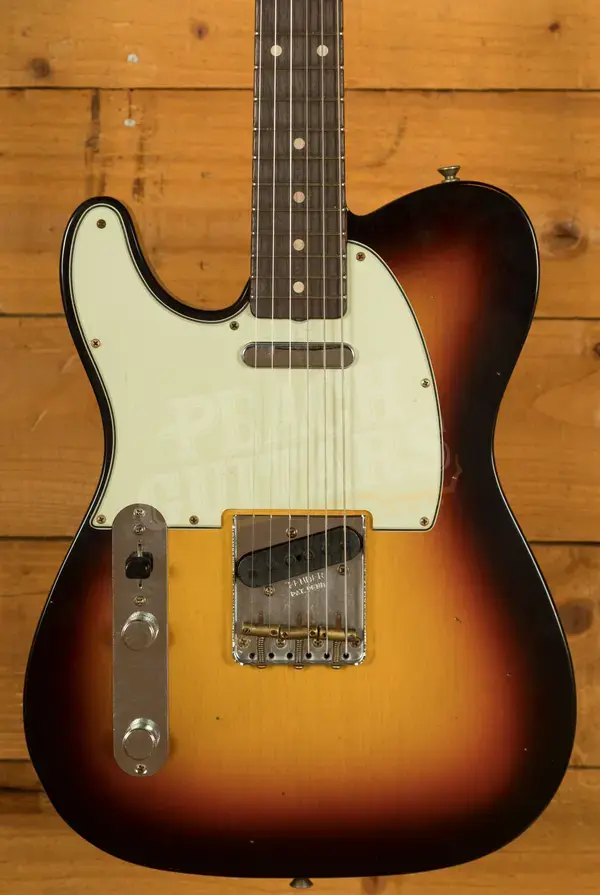 Fender Custom Shop 60 Tele Left-Handed - Journeyman Relic 3-Tone Sunburst