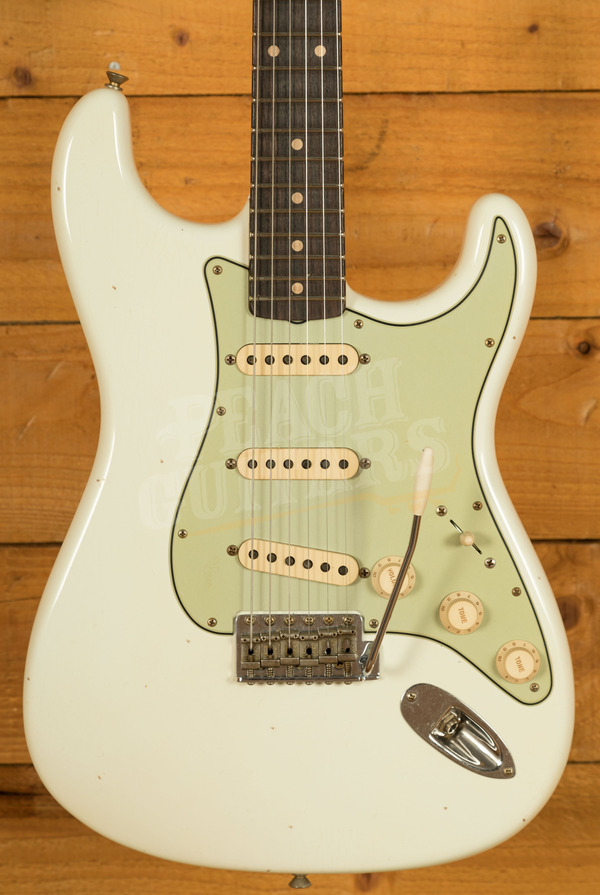 Fender Custom Shop '61 Strat Journeyman Relic Aged Olympic White