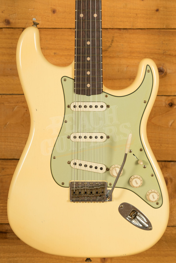 Fender Custom Shop '61 Strat Journeyman Relic Aged Vintage White