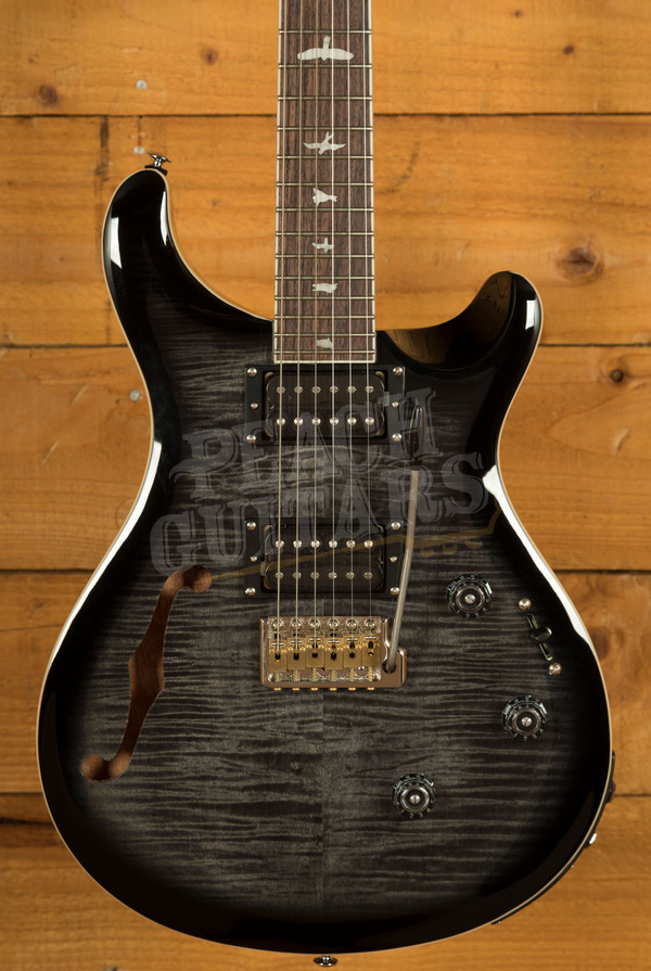 PRS SE Custom | Custom 24 Semi-Hollow Piezo - Charcoal