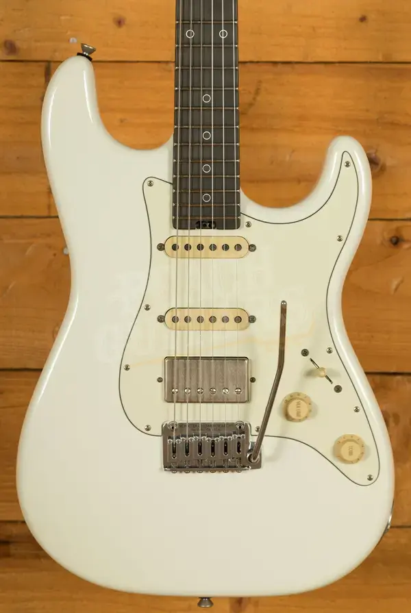 Schecter USA Custom Shop Nick Johnston HSS Wembley - Atomic Snow Aged Nitro