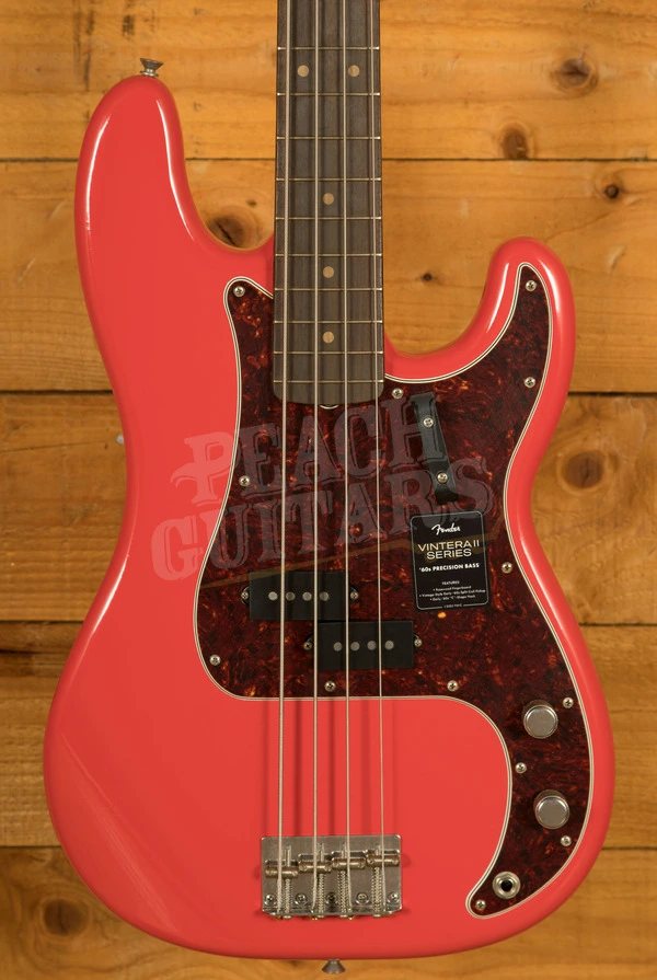 Fender Vintera II Road Worn '60s Precision Bass - Rosewood - Fiesta Red