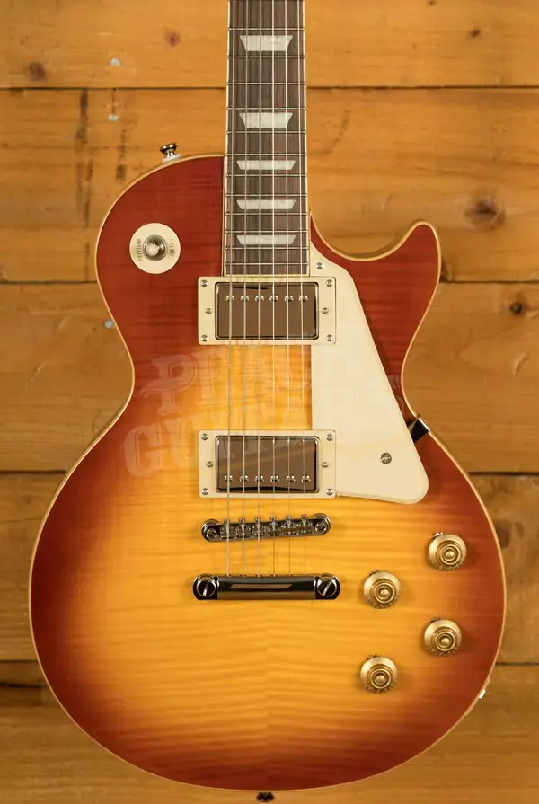 Epiphone Inspired by Gibson Les Paul Standard 50s Figured | Washed Cherry Sunburst w/Gigbag