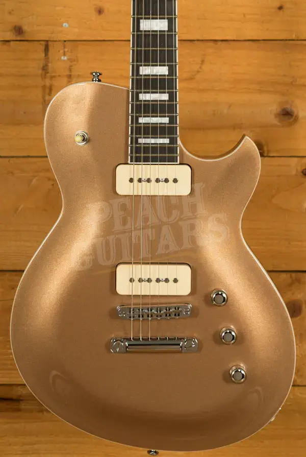 Reverend Roundhouse 290 - Ebony - Metallic Bronze