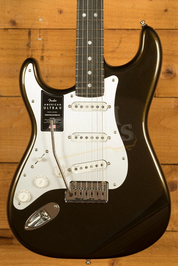 Fender American Ultra II Stratocaster Left-Handed - Ebony - Texas Tea